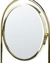 Espelho de maquilhagem redondo dourado ø 15 cm INDRE_847730