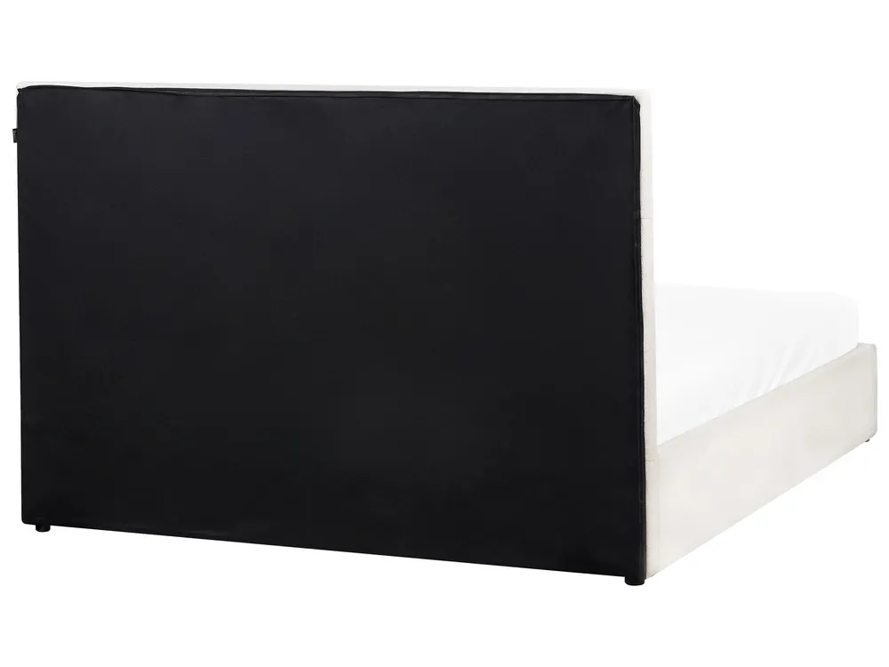 Łóżko z pojemnikiem LAGORD Złamana biel 160 x 200 cm_971932