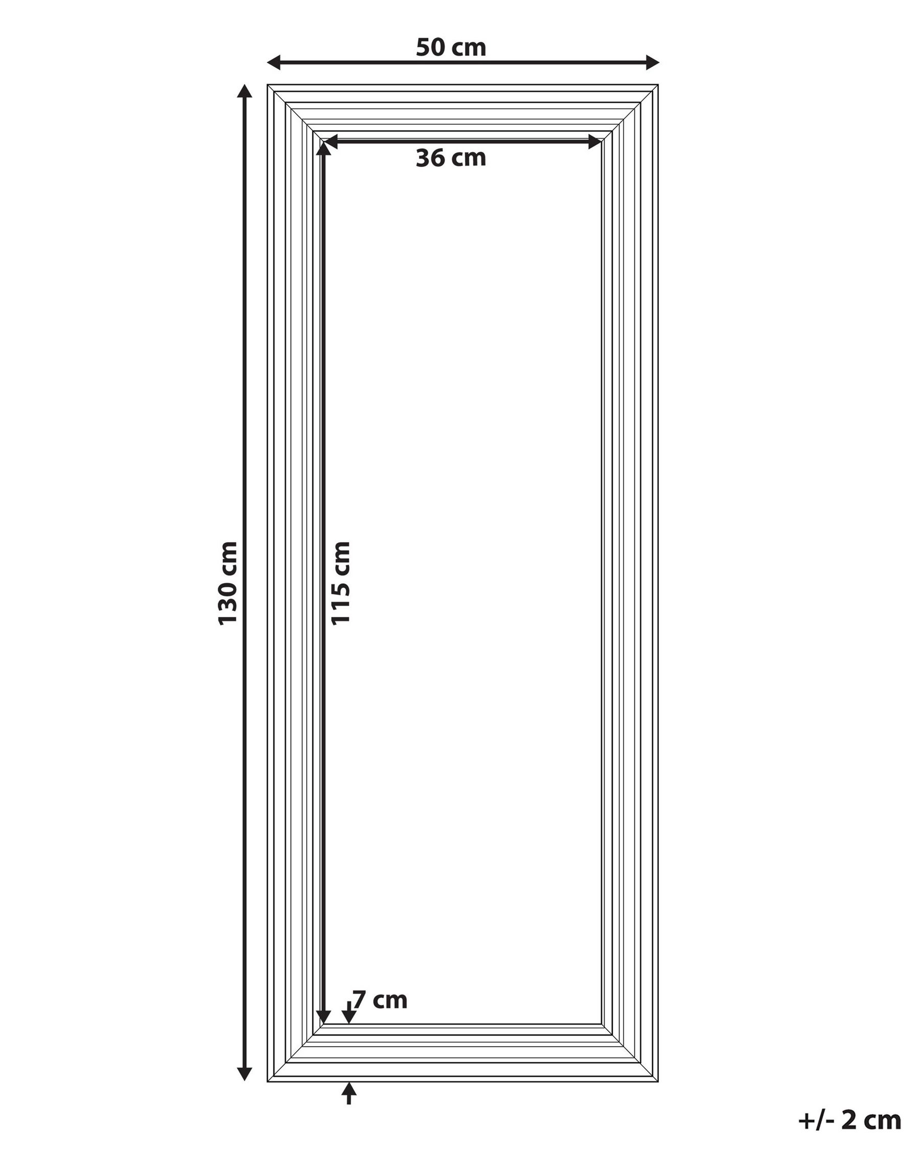 Wall Mirror VERTOU 50 cm 130 cm Beige_757483