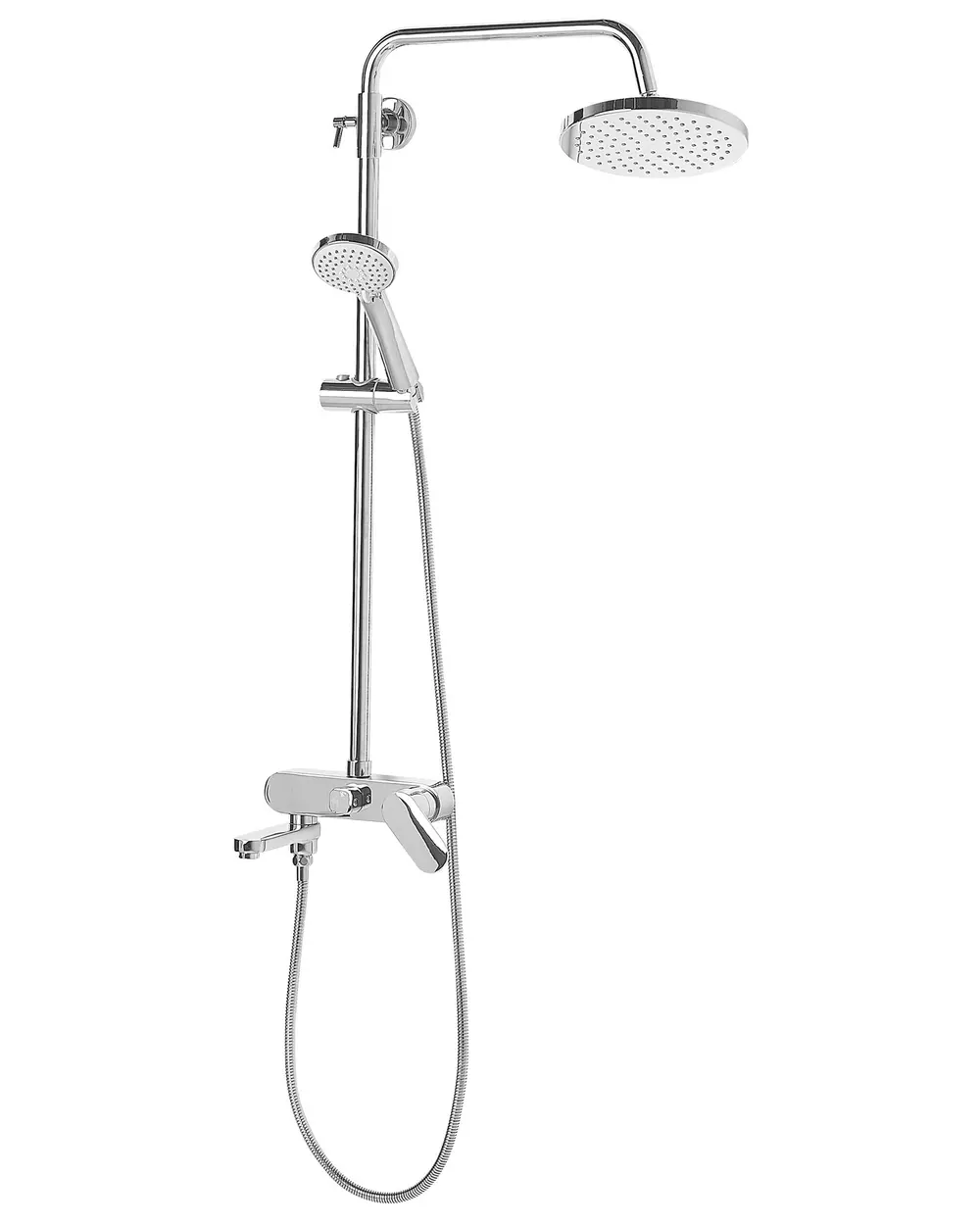 Set doccia con miscelatore e soffione a pioggia GURARA Argento_797925