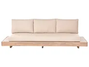 Set da giardino con tavolo 5 posti MARETTIMO Legno di acacia certificato Beige_1154143