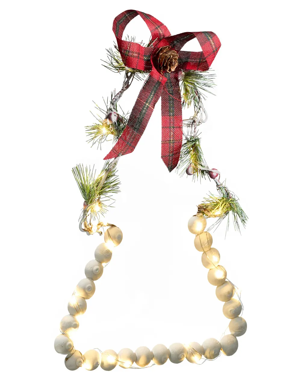 LED KYVESI 20/25/30 cm Albero di Natale Bianco_1027959