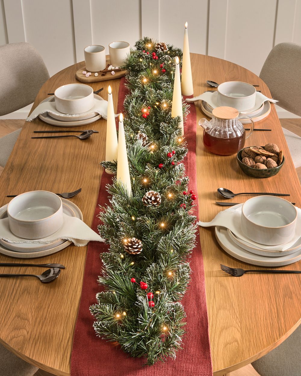Weihnachtsgirlande LED WAPTA 180 cm Grün