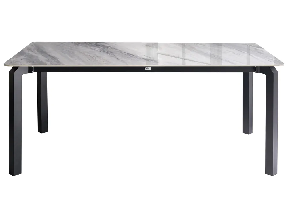 Garden Dining Table FELETTO 180 cm 90 cm Stone Grey Marble_1038174