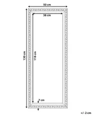 Lustro ścienne MAULEON 50 cm 130 cm Złamana biel_757594