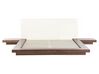 EU King Size Faux Leather Headboard Bed Brown ZEN_751578