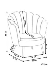 Armchair LOVIKKA Velvet Off-White_881507