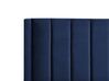 Velvet EU Double Size Bed Navy Blue VILLETTE_832609