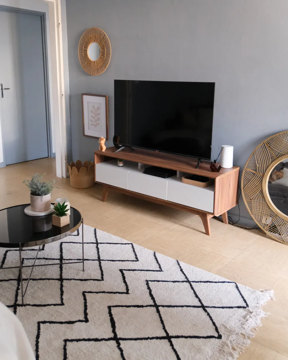 Mobile TV SYRACUSE Marrone/Bianco_975132