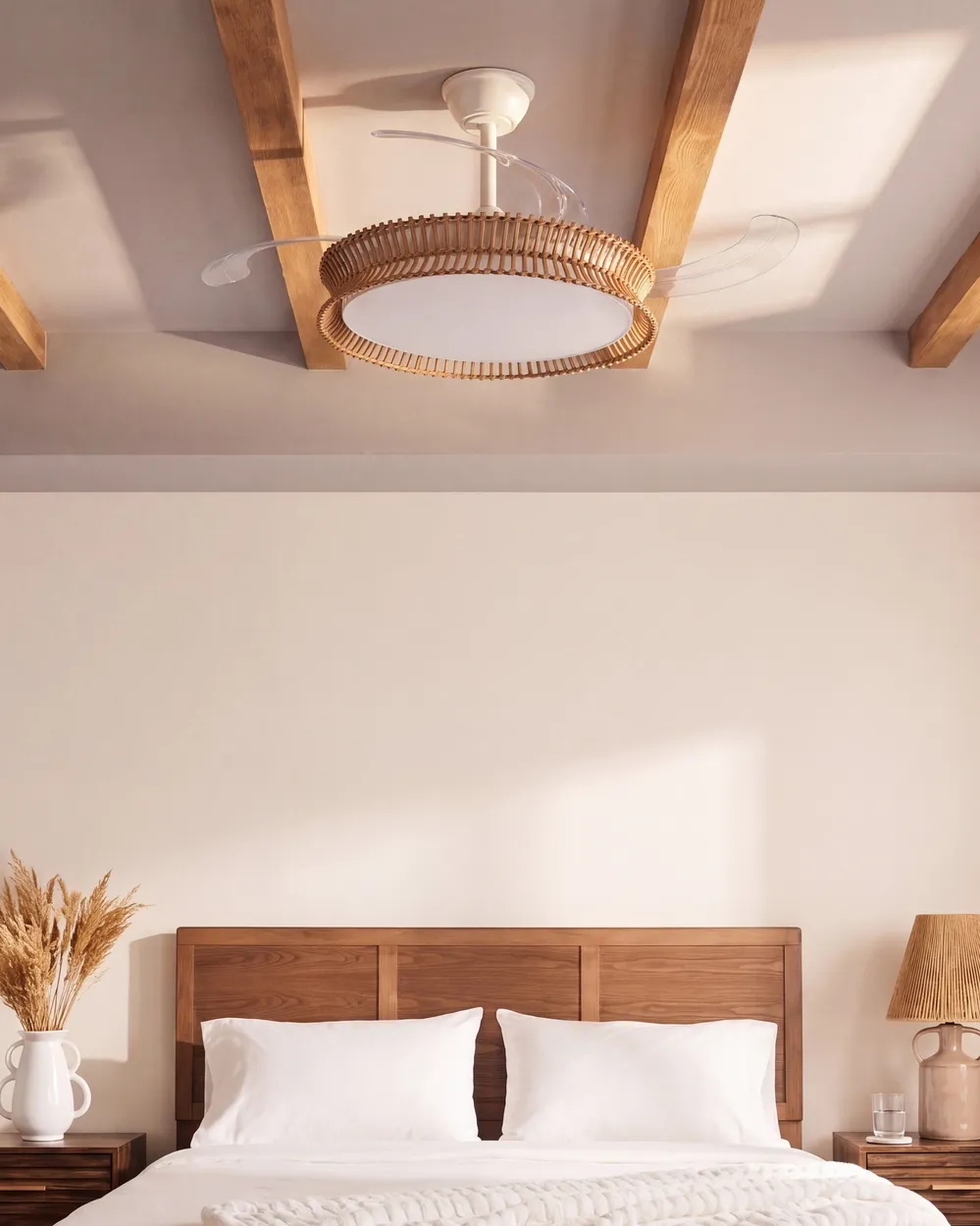 Ceiling Fan with Light OLETA with Remote LED White_1124316