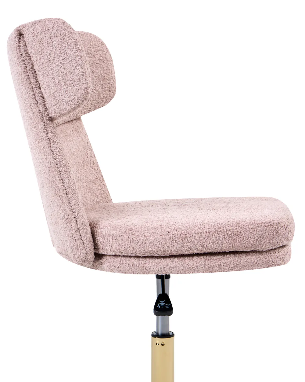 Sedia da scrivania GRANBY Bouclé Rosa pastello_1060434
