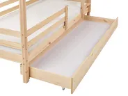 Bunk Bed with Drawers GIRGOLS Pine Wood Light Brown 90 x 200 cm (EU Single) with Storage_968094