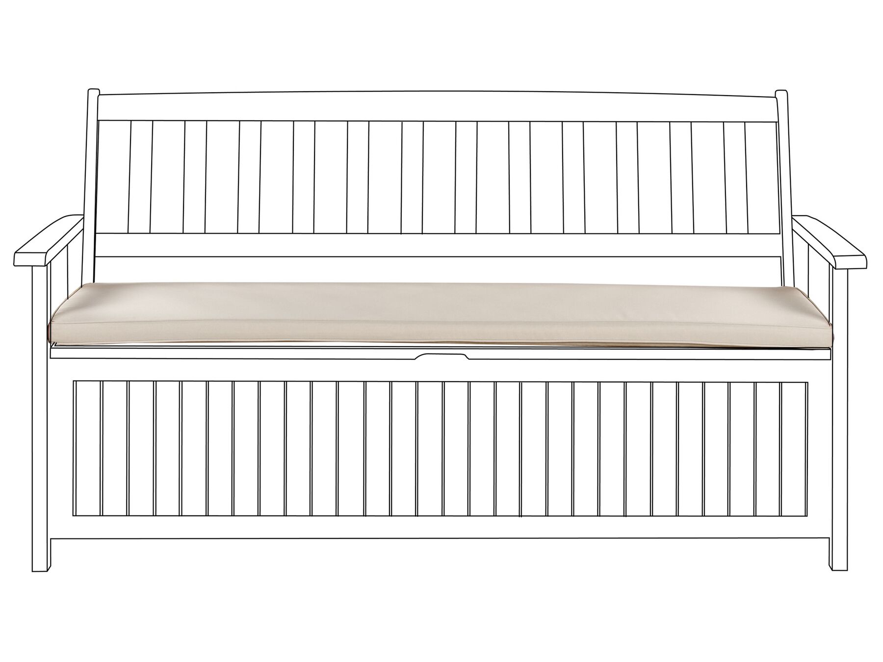 Cuscino tessuto tortora 45x 148 cm SOVANA_879872