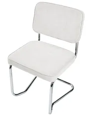Set of 2 Dining Chairs IRWIN Corduroy Off-White_970461