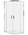 Shower Enclosure JUKATAN 900 x 900 x 1850 mm Silver