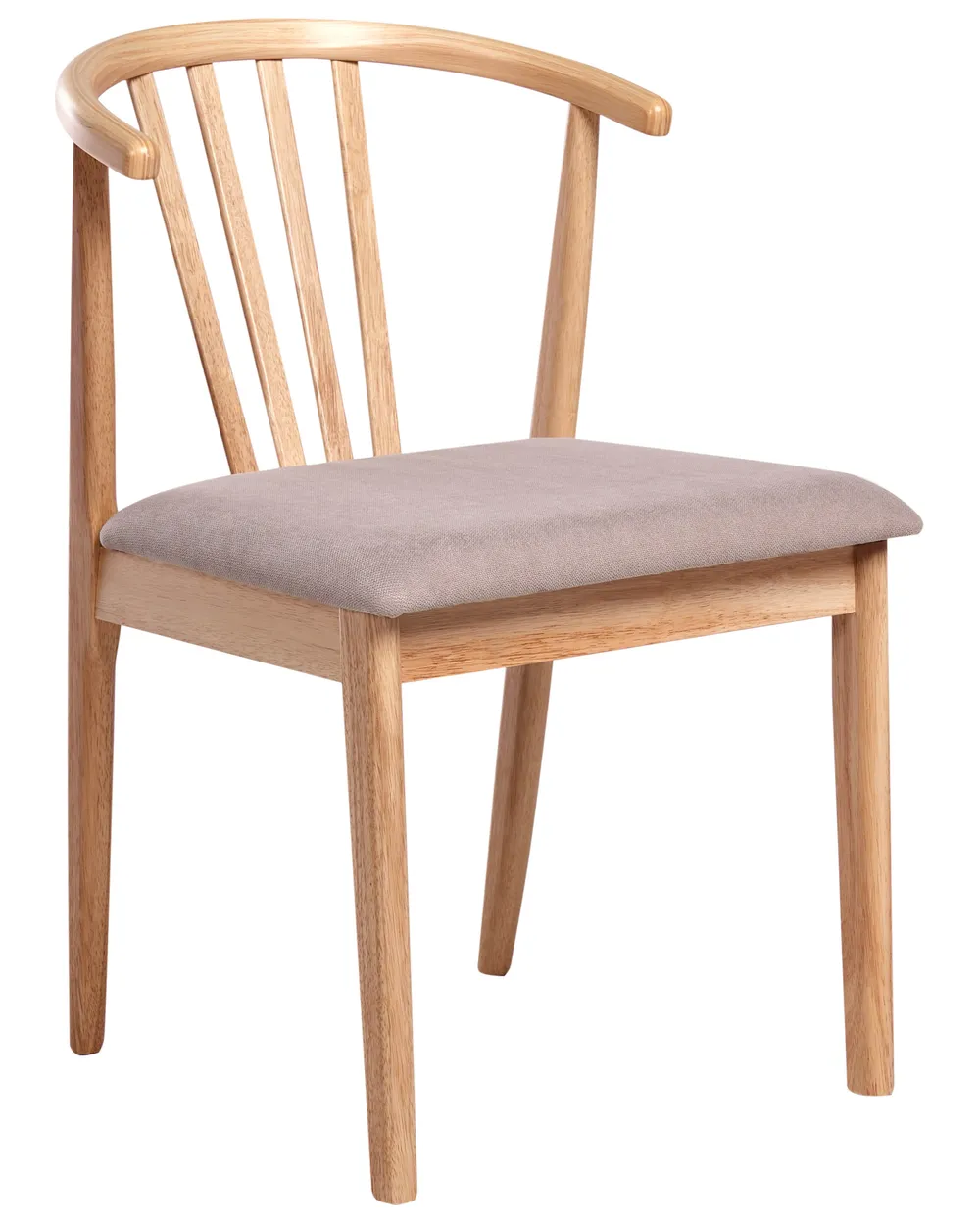 Set di 2 sedie da pranzo CRAIG Legno Marrone chiaro/Tortora_1010676