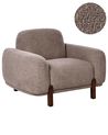 Poltrona ODNES Bouclé Tortora