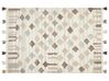 Kelim Teppich Wolle mehrfarbig 160 x 230 cm geometrisches Muster Kurzflor KAGHTSRASHEN_859882