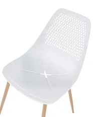 Set of 4 Dining Chairs HAZELTON White_948888