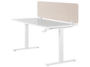 Séparateur Cloison Acoustique de Bureau et Table Gris Clair 160 x 40 cm Séparateur Cloison Acoustique de Bureau et Table Gris Clair 160 x 40 cm