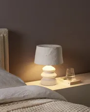 Table Lamp ARAPEY Papier-Mâché White_957459
