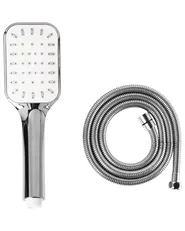 Shower Head and Hose Kit AMAJA Silver_988423