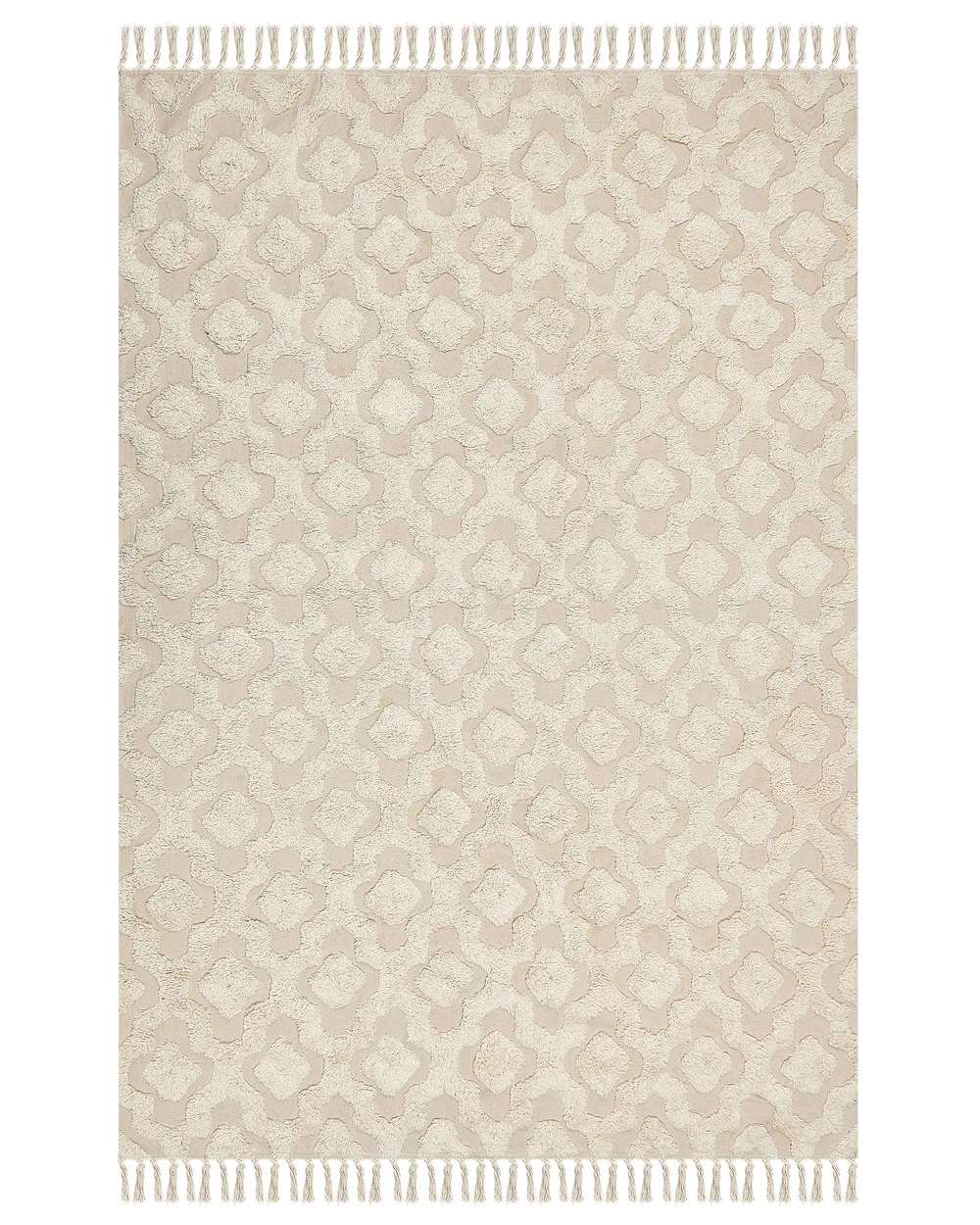 Tappeto AKSARAY Beige 160 x 230 cm Cotone_849106
