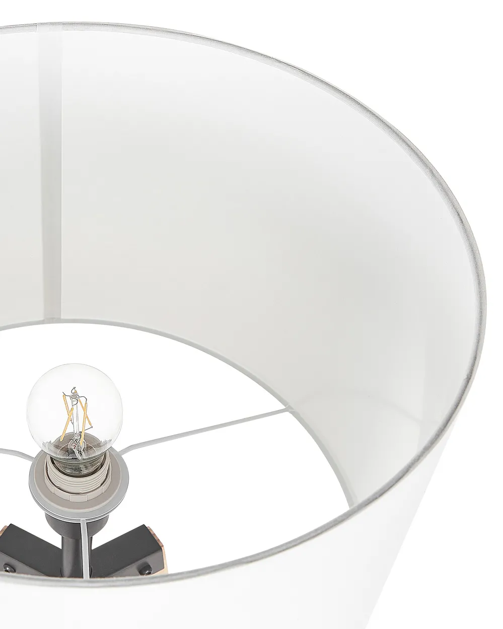 Lampada da pavimento BLUFF Legno di pino Bianco_823062