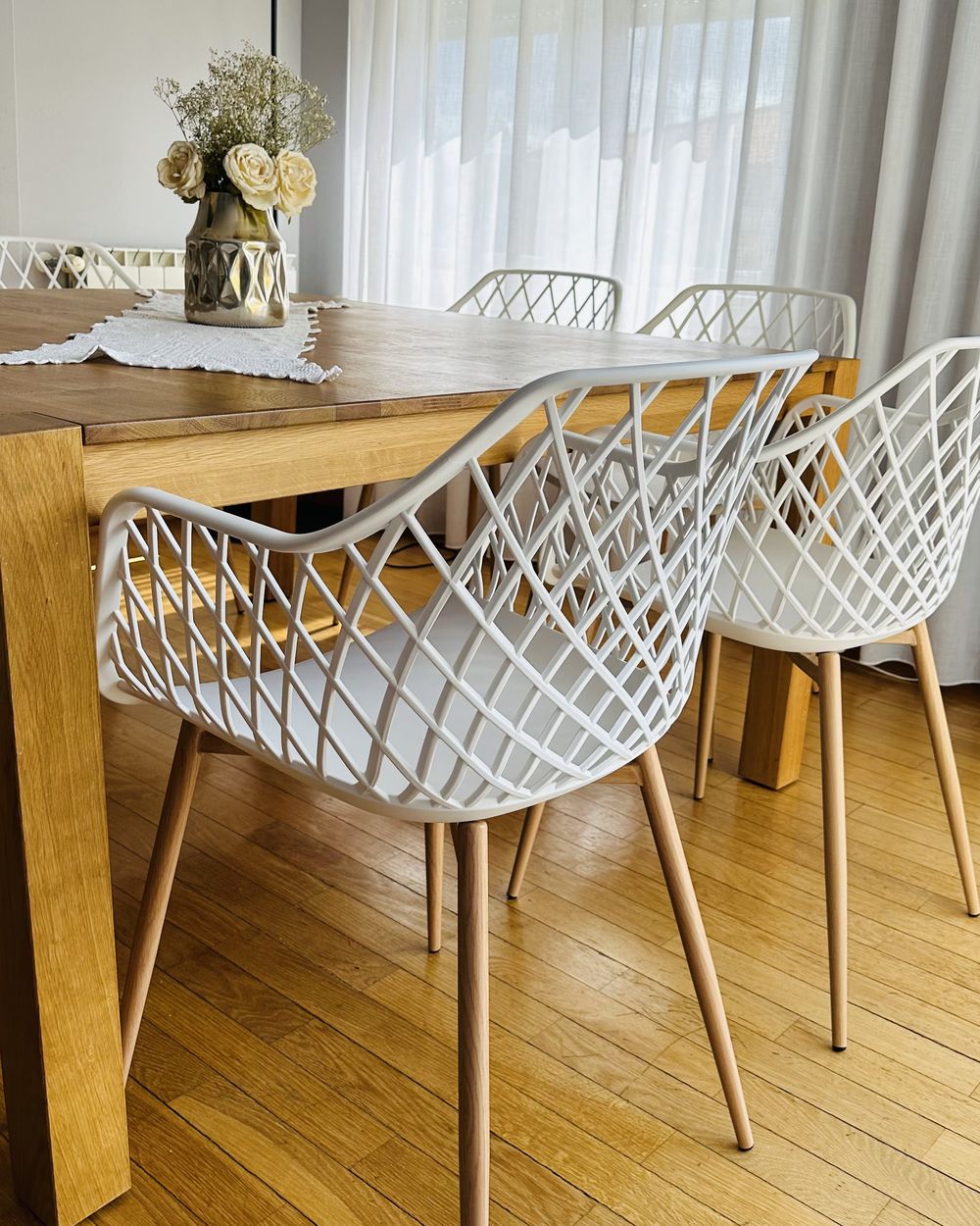 Legno Massello Sedie Bianche Gambe Legno Sedia In Legno Di Loris