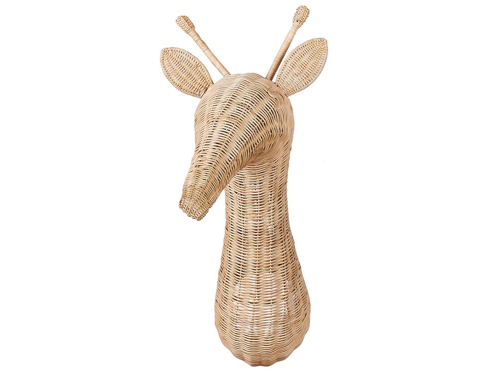 Decoração de parede Girafa BANANEC Rattan 83 cm Natural