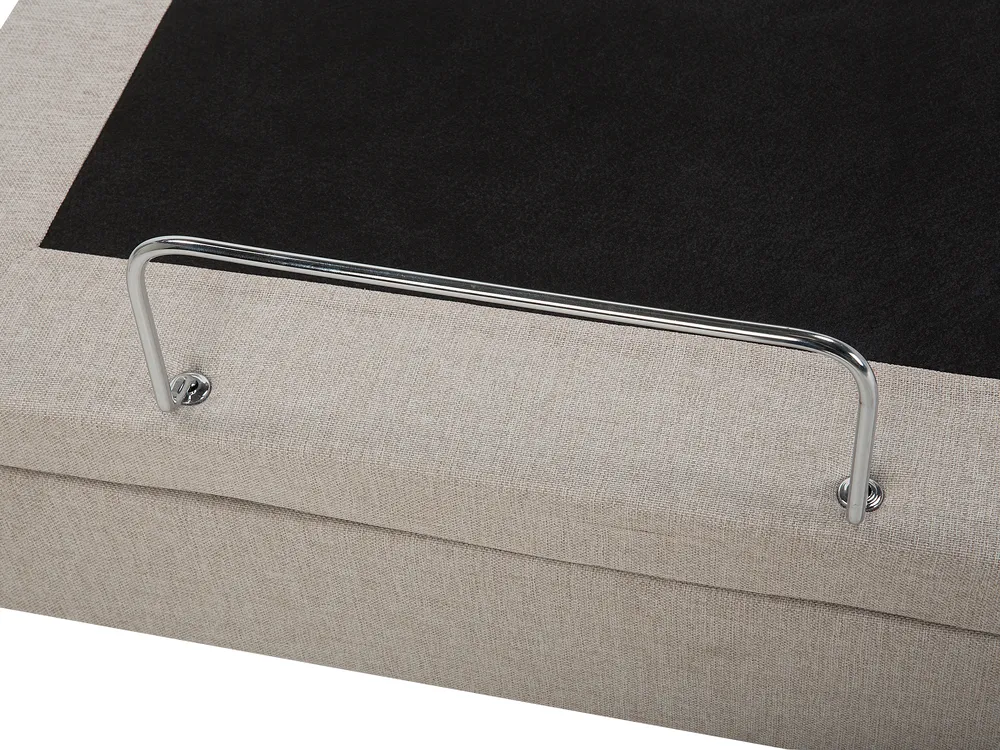 Letto regolabile Tessuto DUKE 180 x 200 cm Beige_798043