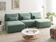 Narożnik modułowy w kształcie U NERBO Jasnozielony_1035387