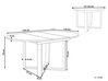 Rozkládací stůl z akátového dřeva 116/156 x 116 cm světlé dřevo LEXINGTON_923739
