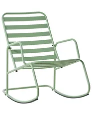 Garden Rocking Chair TURI Metal Green_1020907