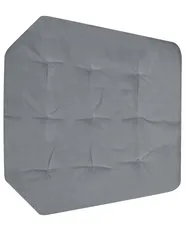 Hanging Chair with Stand ALVIANO Fabric Dark Grey_960442