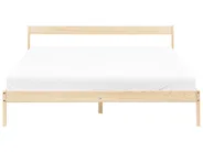 Bed Pine Wood MADONE 160 x 200 cm (EU King Size) Light Brown_1131103