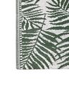 Tapis extérieur vert foncé au motif feuilles de palmier 120 x 180 cm KOTA_766277