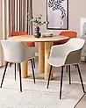 Set of 2 Dining Chairs ELIM Light Beige