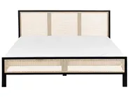 Bed Pine Wood SALERNAS 180 x 200 cm (EU Super King) Black_976998