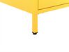 Sängbord i stål med 2 lådor gul MALAVI_844031