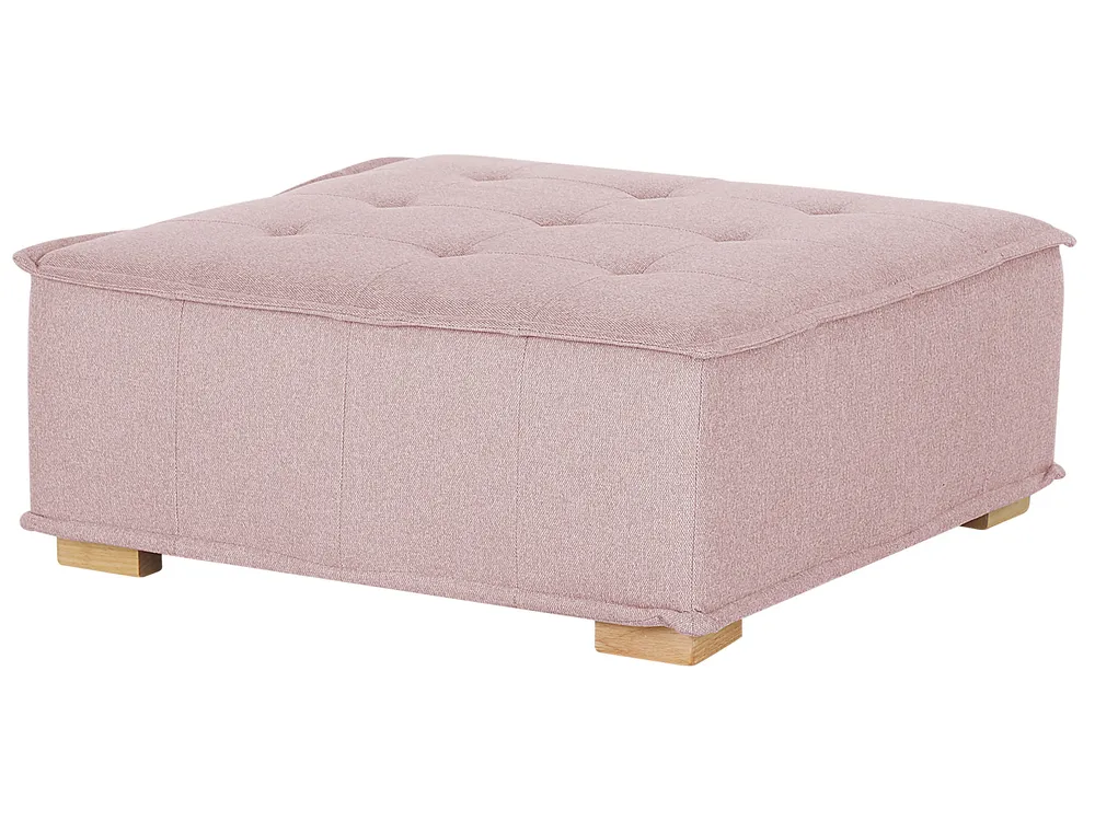 Modular Living Room Set 4 Seater TIBRO Fabric Pink_825941