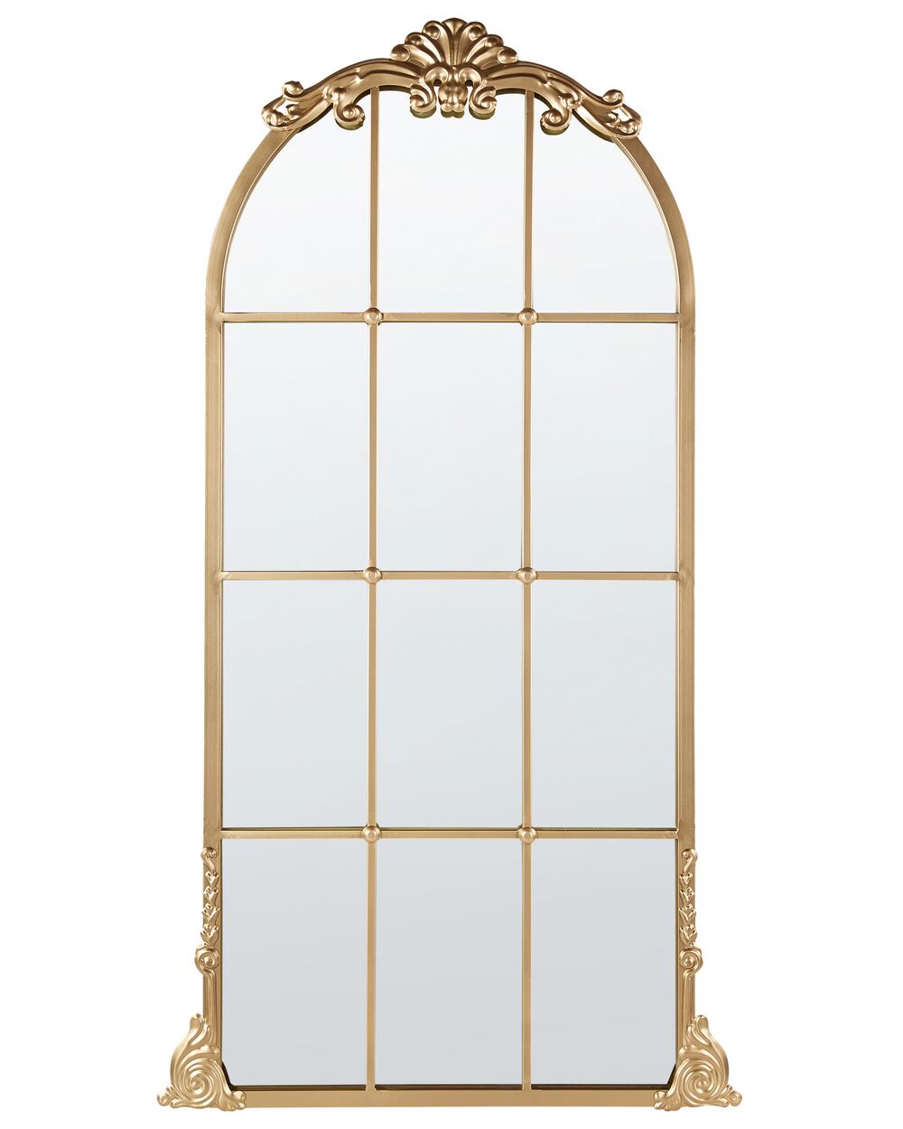 Wandspiegel NOIDAN 66 cm 124 cm Metall Gold