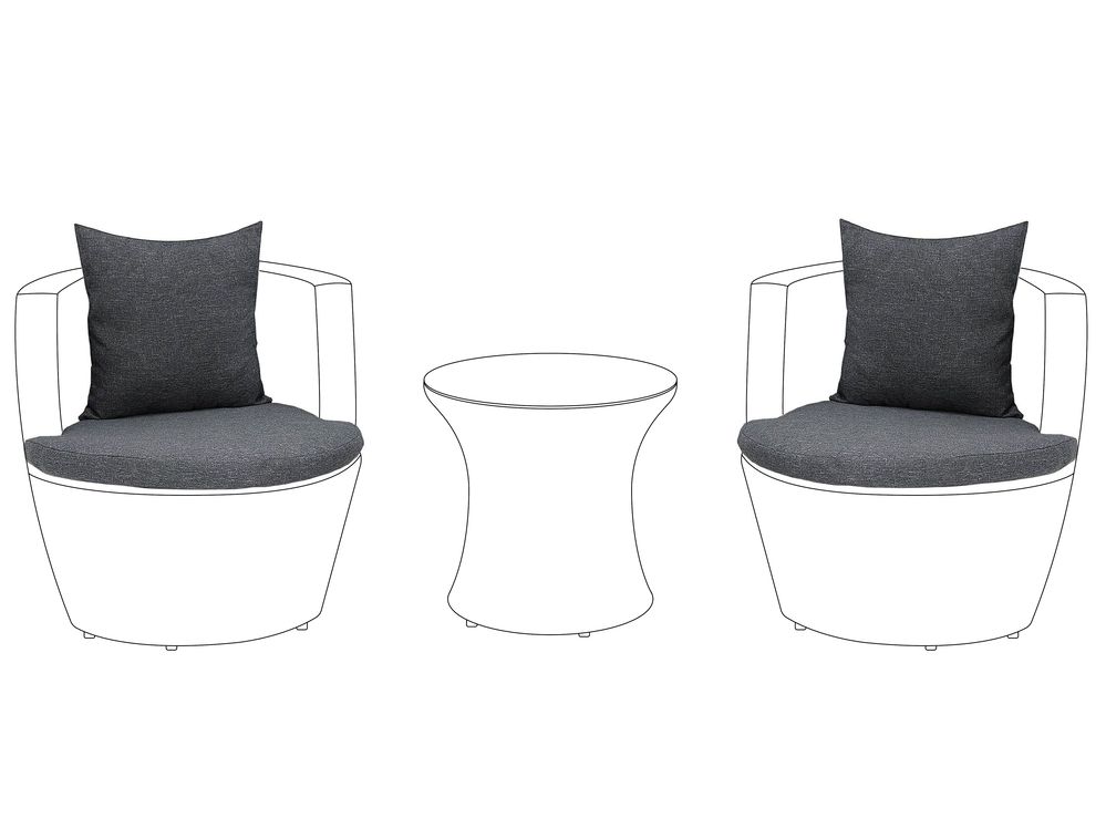 Set di copricuscini per esterni CAPRI Grigio
