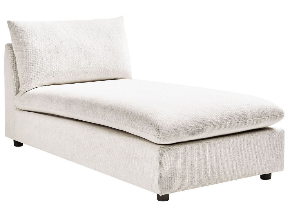 Chaise Longue VIZILLE Fabric Off-White