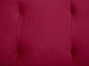 Velvet Sofa Bed Burgundy SELNES_762974