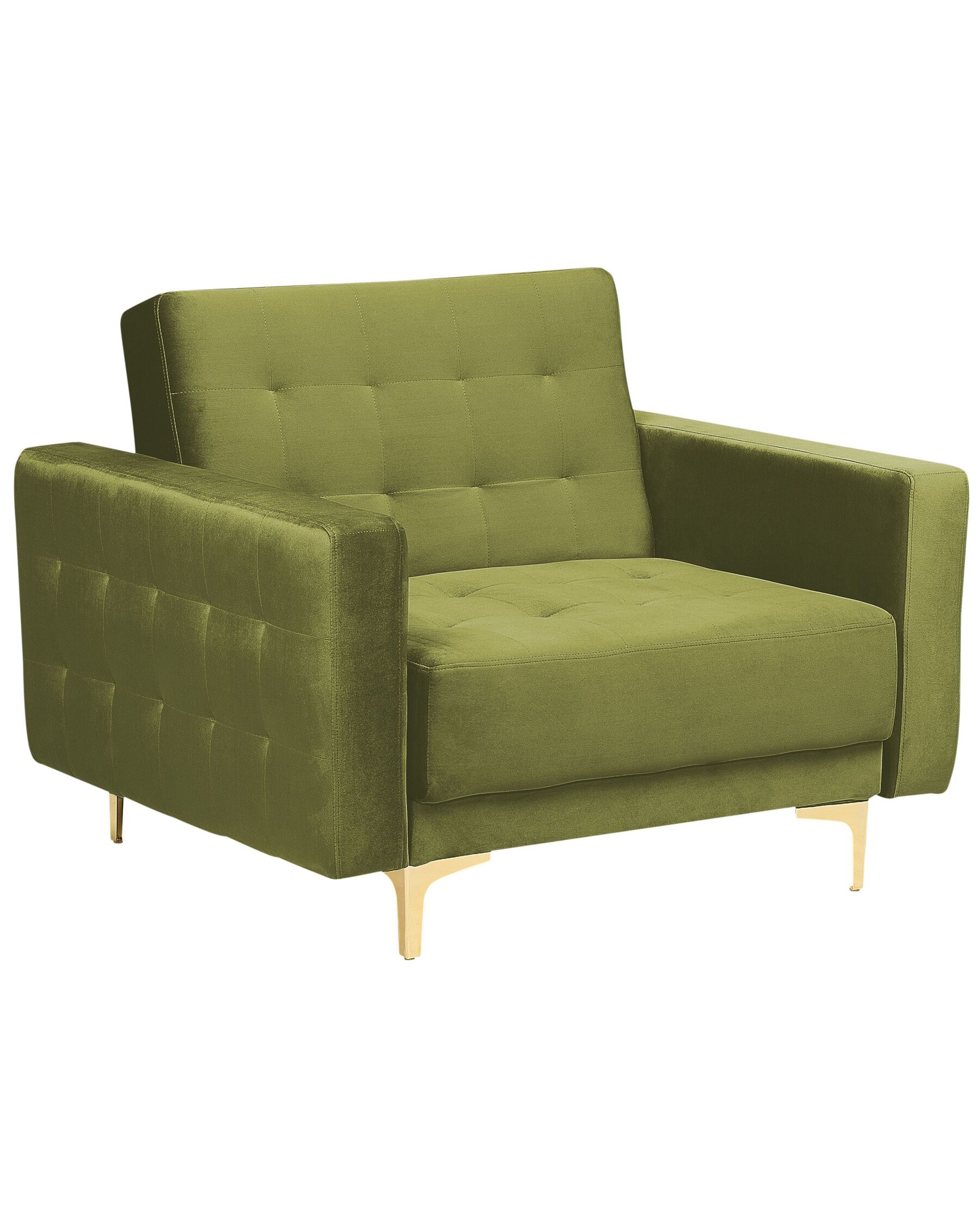 Fauteuil fluweel groen ABERDEEN_882227