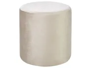 Pouf en velours rose poudré ⌀ 40 cm COROLLA