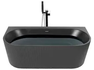 Back to Wall Bathtub GOCTA 1700 x 800 mm Black_885692