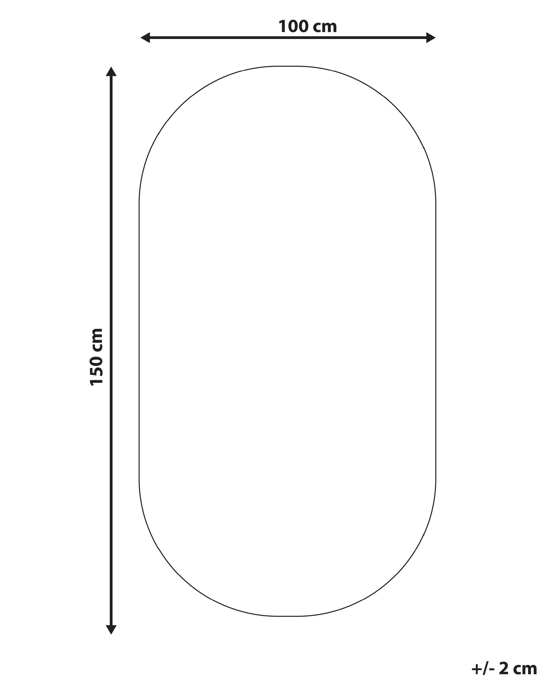 Oval Jute Area Rug 100 x 150 cm Beige DEMIRCI_817669