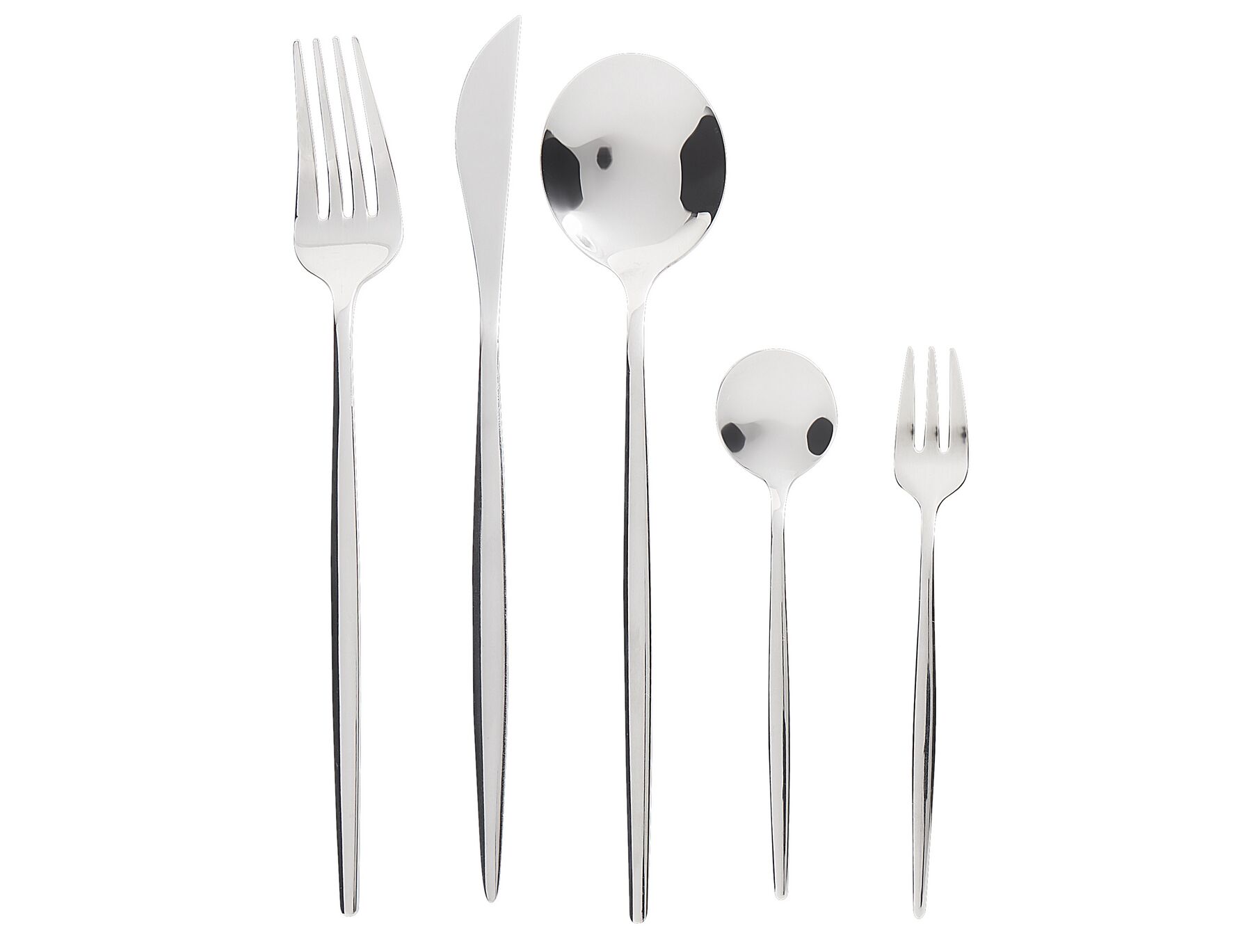 30 Piece Cutlery Set Silver RIGATONI_902898